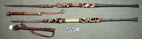 Spear in two pieces, with sheath