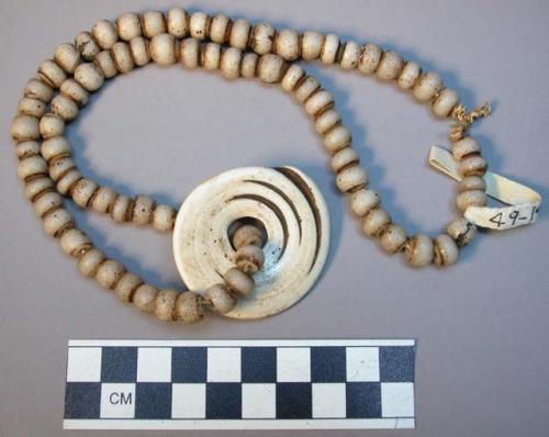 Shell necklace and disc