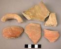 30 sherds (red polished misc. shapes)