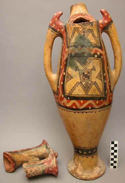 Tall, large pottery jar