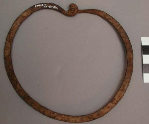 Divination implements (miniature shackle and collar used on enslaved people).