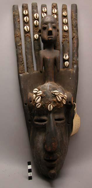 Mask with male figure