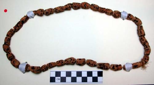 Necklace of aromatic root beads