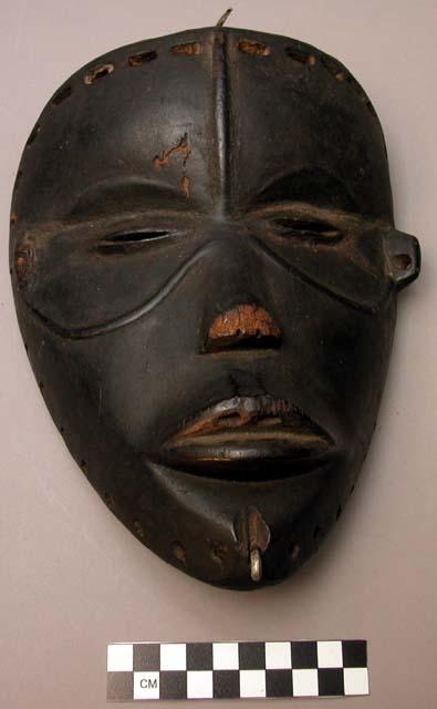 Wooden face mask.