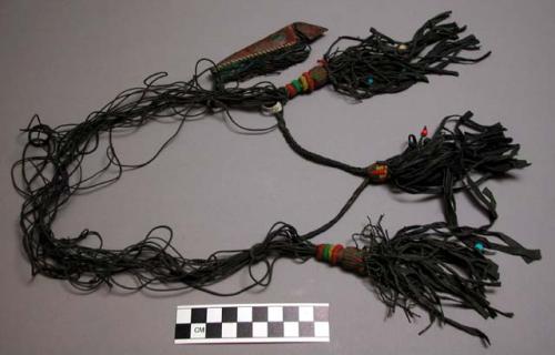 Leather necklace worn by enslaved woman.