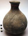 Clay jar - crude incised decoration ("njemeko")