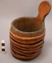 Small wooden jug