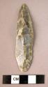 "Willowleaf" point with triangular section.  CAST