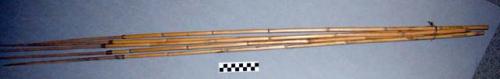 5 man-hunting arrows (io) for "taumae": not carved and engraved like the basi's