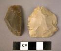 Flint disc-like forms and fragments