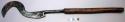 Iron bill hook - long wooden handle ("muhoro")
