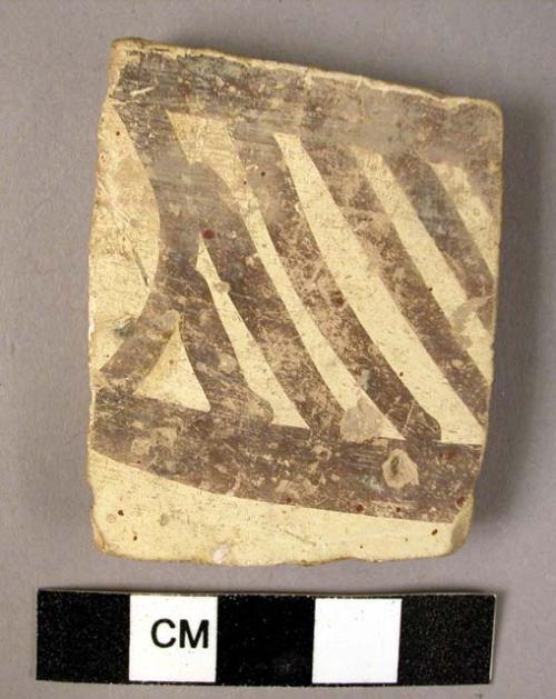 2 potsherds - black on buff