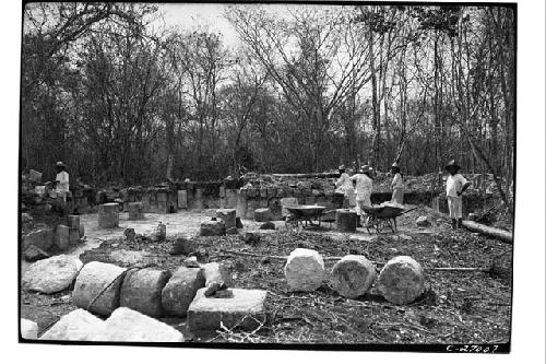 House of the Grinding Stone - In course of excavation