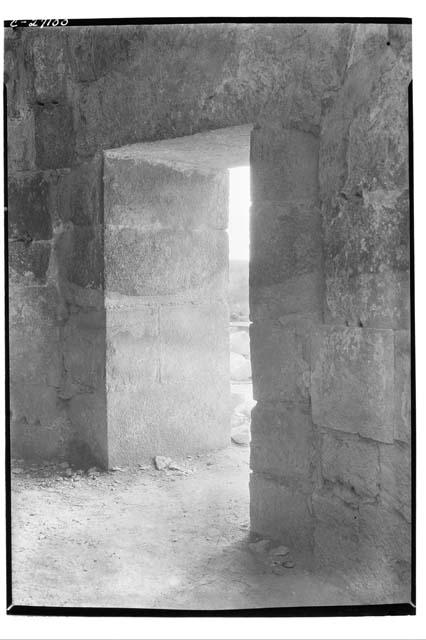 Caracol. Southern doorway of exterior corridor