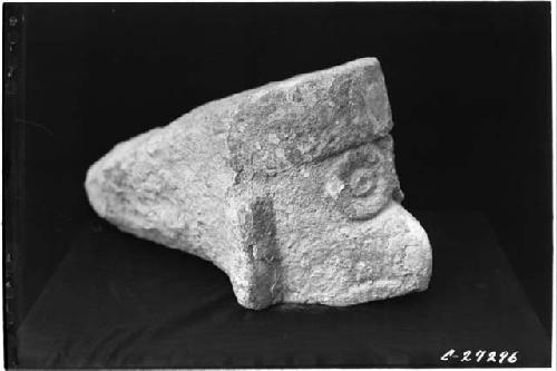 Head with bird's beak from the Temple of Warriors