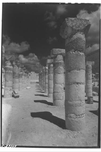 N. Colonnade, looking W. completely excavated