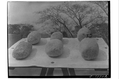 Manos or polishing stones - Northeast Colonnade.