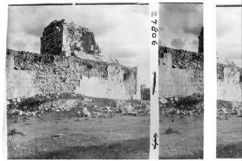 Temple of the Jaguars, under repair by Mexican government.