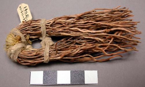 Model of comb made from rye grass roots