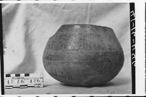 Tripodal Polychrome Pottery Jar or Deep Bowl