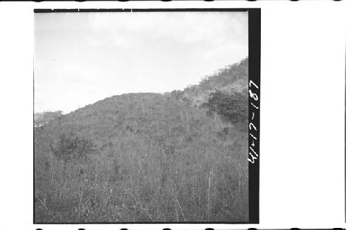 Mound of natural rock, from SW