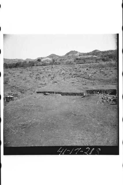 North trench from north end of Mound 2