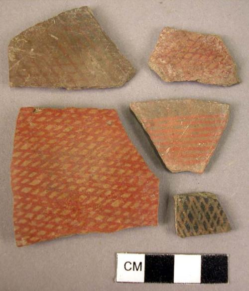 9 painted sherds