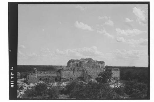 Monjas, from fallen south member cornice of Caracol.