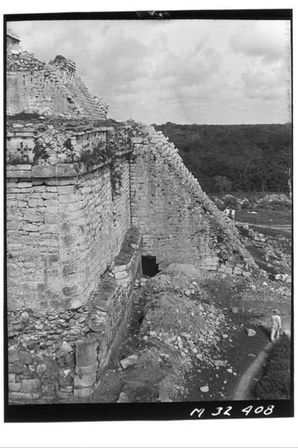 Main stairs at Monjas, photo from top of Iglesia