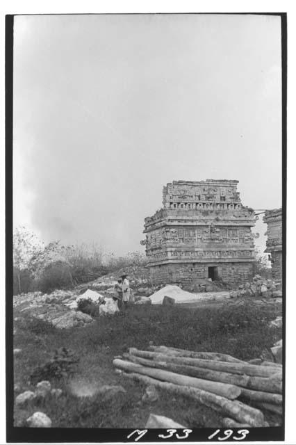 Monjas - View of Iglesia and excavation from N.W.