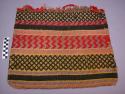 Woven bag of black, yellow and red