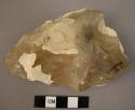 1 medium sized pearshaped handaxe with thin butt and rounded tip