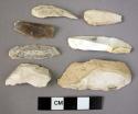 7 medium-sided primary stone blades