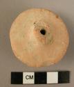 Pottery cartwheel spindle whorl