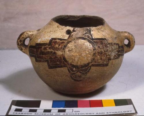 Canteen, polacca polychrome style b. curvilinear design.