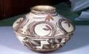 Jar, Polacca Polychrome style d. sikyatki revival design.  21.0 x 28.0 cm