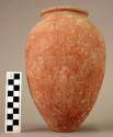 Jar, pottery, contracted neck