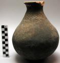 Clay jar - crude incised decoration ("njemeko")