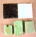 Pieces of worked turquoise