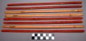 Set of split cane sticks used for playing men's game