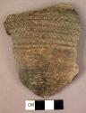 Potsherd, decorated