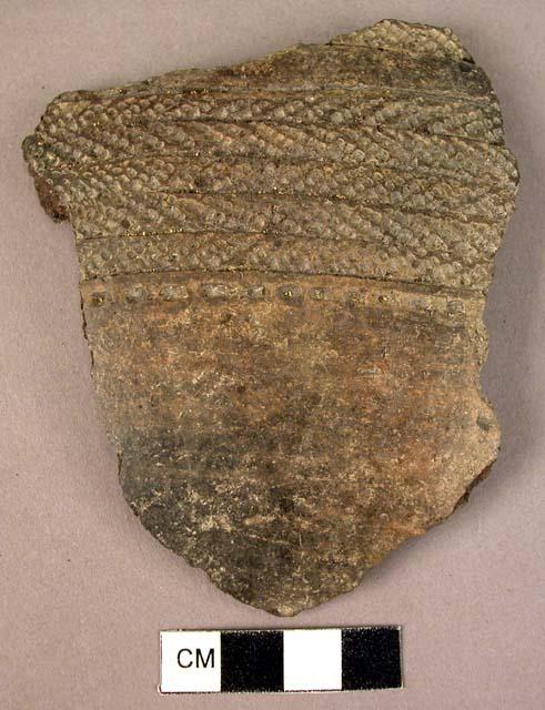 Potsherd, decorated