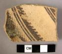 Dark brown on buff painted ware, body sherd, jar