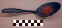 Painted wooden spoon