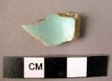 1 blue-glazed sherd