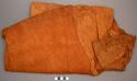 Piece of reddish brown bark cloth (bongo)