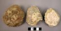3 Ovate handaxes with thin butt