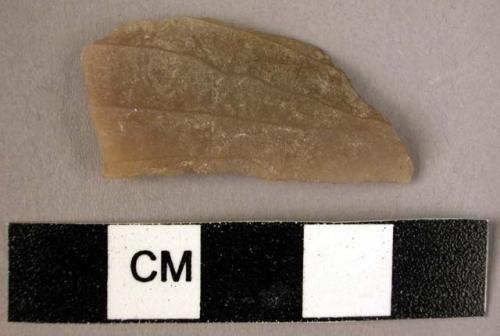 Flint obliquely truncated blade fragment