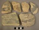 15 body potsherds - A ware