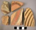 5 miscellaneous type potsherds